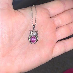 Owl Sapphire Necklace
